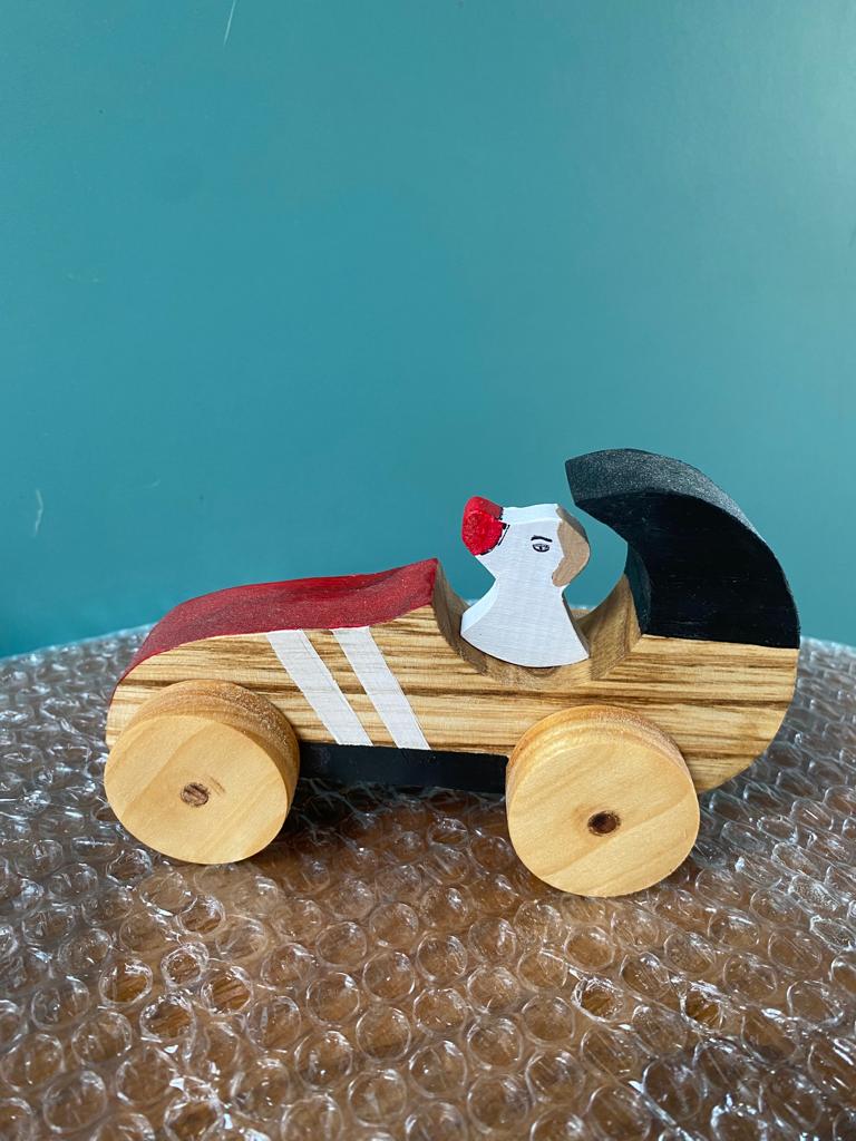 AHŞAP  KÖPEKLİ ARABA