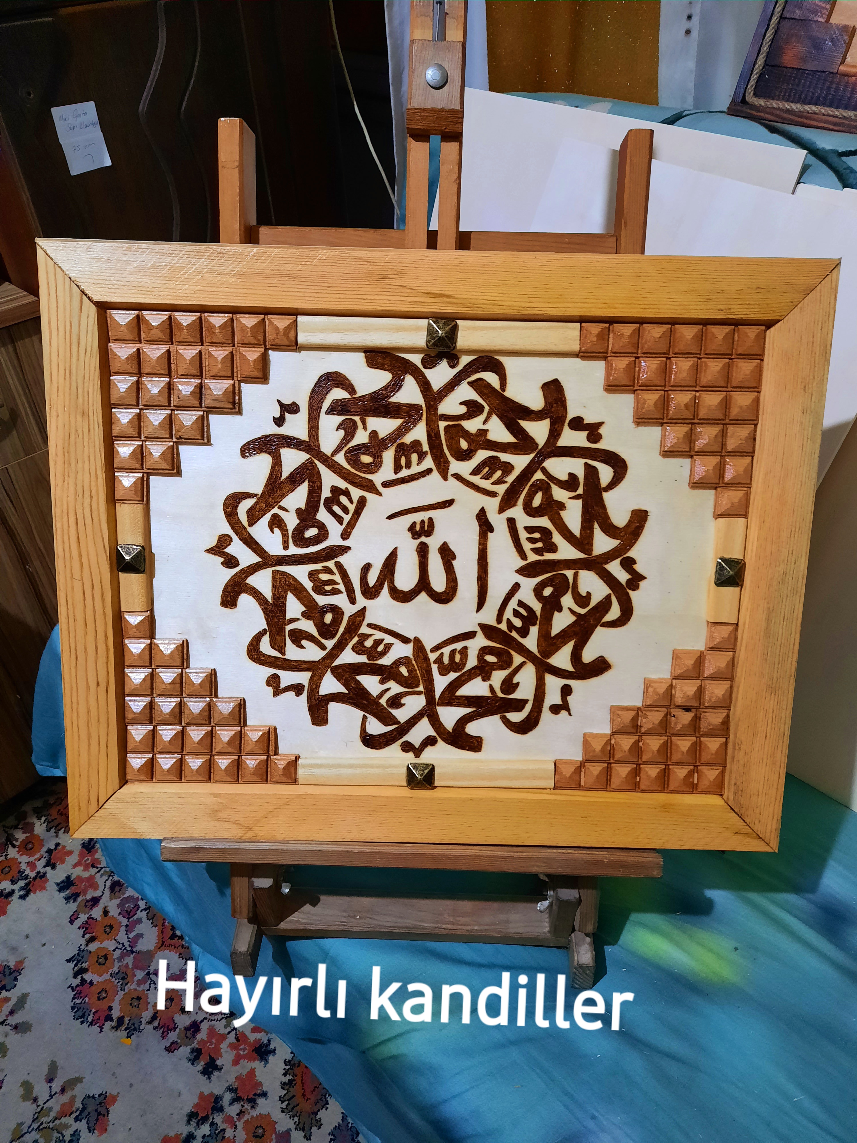 AHŞAP YAKMA TABLO ÇALIŞMAM