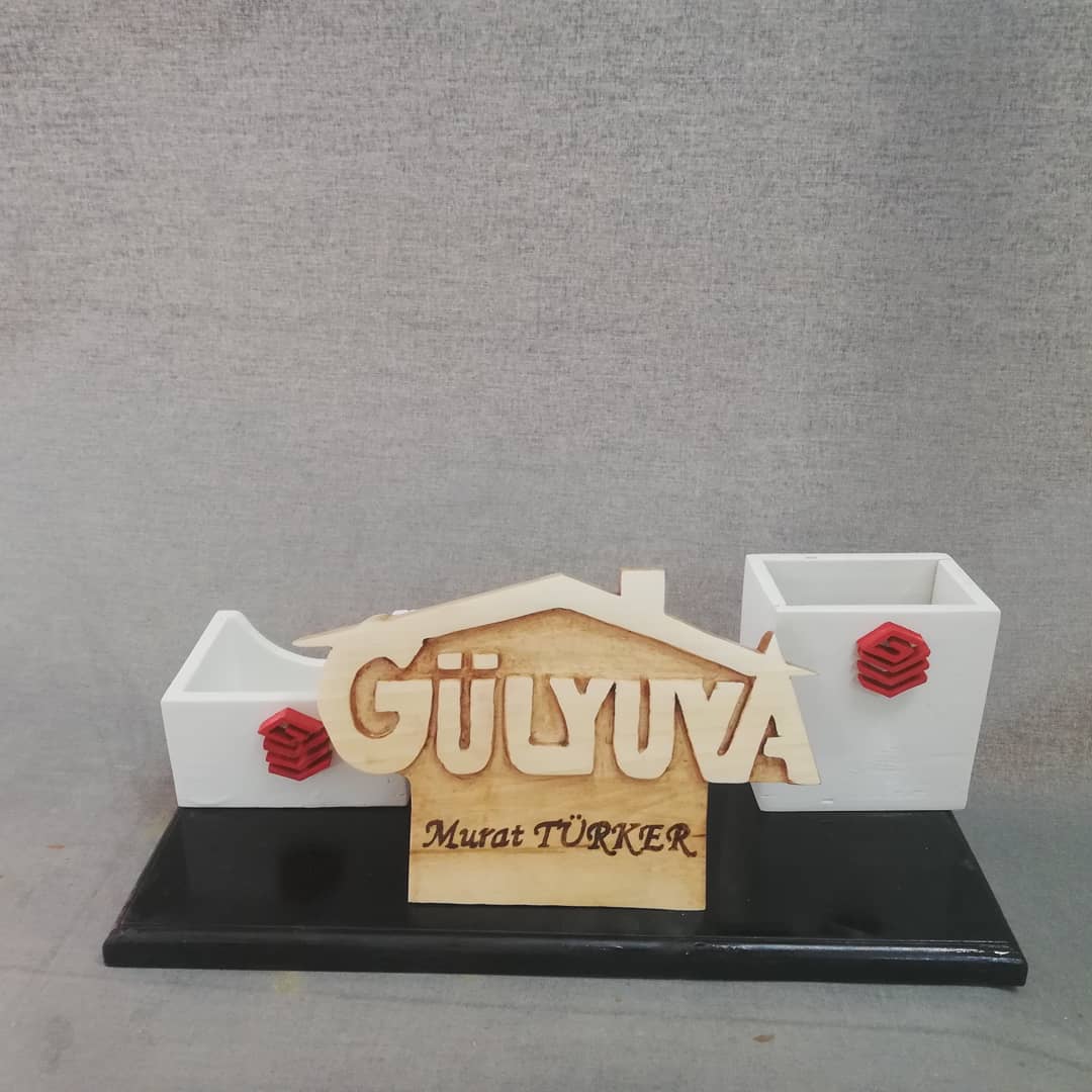 KİŞİYE ÖZEL ÜRETİLEN MASA ÜSTÜ İSİMLİK TAKIMI